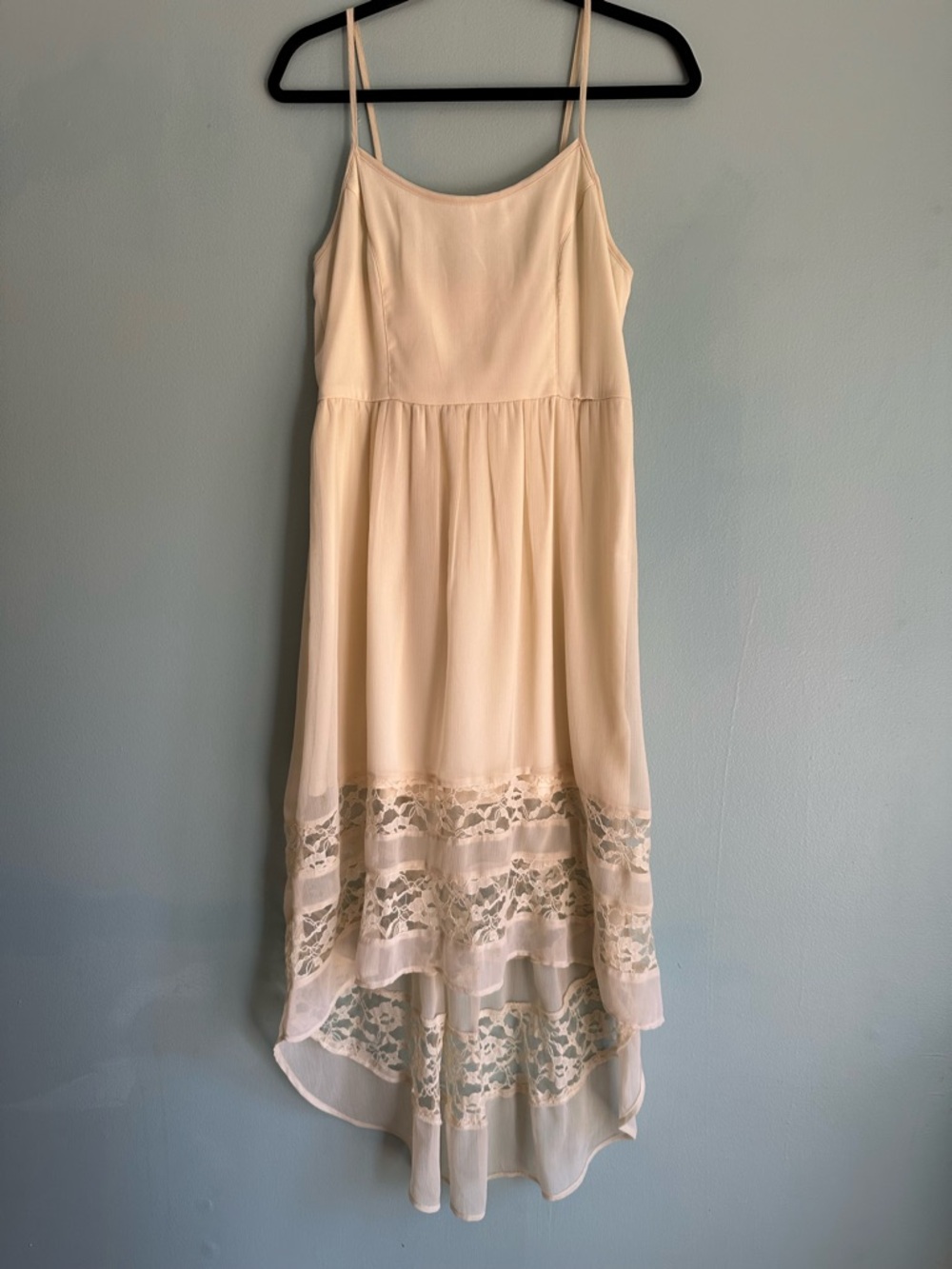 Lacy cream dress